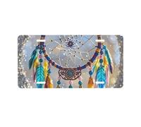 License Plate 30 x 15 CM Car Front License Plate Cherry Dream Catcher License Plate Cover Aluminum Vanity Tag for Car Decoration Plates Tag with 4 Holes