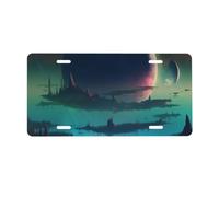 License Plate 30 x 15 cm Personalized Front License Plates Funny Vanity Plates Front Tag Plate Art Planet World Novelty License Plates Women Car Accessories