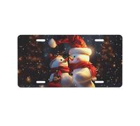 License Plate 30 x 15 cm Personalized Front License Plates Funny Vanity Plates Front Tag Plate Christmas Snowmans Novelty License Plates Women Car Accessories