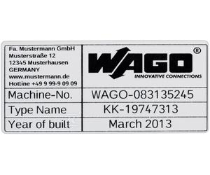 LICENSE PLATE.99X44MM 210-804 SILVER