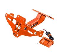 License Plate Bracket Holder For CFMOTO For CF MOTO For 450MT For 450 MT 2024-2026 For 450mt LED Light Turn Signal Bracket License Plate Holder Number Frame(Orange)