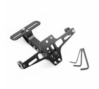 License Plate Bracket Universal Adjustable Motorcycle License Number Plate Bracket Rear Turn Signal Lamp Holder CNC Aluminum Fenders For Eliminator