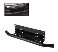 License Plate Bracket, Universal Mounting Brackets Bull Bar Aluminum Alloy License Number Plate Frame Bumper Mount Light Lamp LED Holder for Off Road Work Light