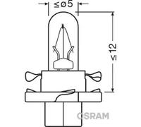 License plate bulb Socket Bulb BX8.4d 2351MFX6 OSRAM