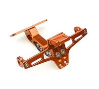 License Plate Frame For DUCATI 888 849 851 749 898 1098 1198 Motorcycle Universal Adjustable Rear Tail Tidy License Plate Holr Bracket LED Light(Orange)