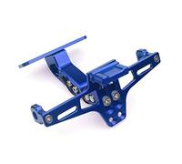 License Plate Frame For KAWASAKI For NINJA For 400 For Z900 For Z1000 Motorcycle Universal Adjustable Rear Tail Tidy License Plate Holr Bracket LED Light(Blue)