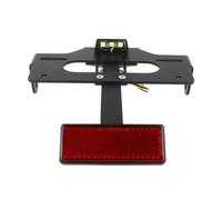 License Plate Frame Rear Tail Tidy Fender Eliminator Kit Motorcycle License Plate Bracket Holder For Royal Enfield For Meteor 350 2020-2023 2024 2025 CAVINBDZ(With Reflector)