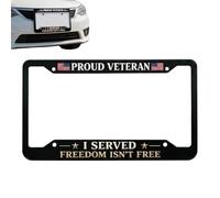 License Plate Frame | Rust Resistant and Patriotic - US Flag License Plate Frame - for Trucks, Passenger Cars, Trailers, Motorhomes, ATVs, Motor Vehicles, Sedan and Pick-up