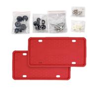 License Plate Frames,Silicone Rust-Proof Protector,2-Piece Tag Frame for License Plate | for Truck Vehicle Pickup SUV Front Rear Registration Show Display