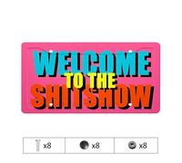 License Plate Frames Welcome To The Shitshow: A Bold Statement License Plate Black Frames License Plate Frames Black