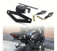 License Plate Holder For Benelli 502C 752S Motorcycle Accessories Rear License Tail Frame Bracket Folding Short Tail Modified Fender License Plate Holder (Color : 752S high 2)