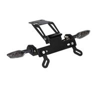 License Plate Holder Rear Fender Eliminator Tail Tidy LED Indicator Turn Signal Blinker Kit Compatible with Z650 ER650 NINJA650 EX650 2017-2024, Smoke