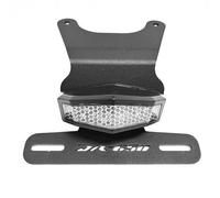 License Plate Holder Rear Fender Eliminator Tail Tidy LED Integrated Tail Brake Light Turn Signal Kit Compatible with DR650 DR650S DR650SE 1996-2024 (Clear)