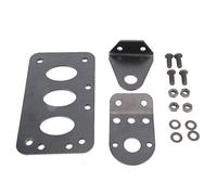 License Plate Holder, Universal Motorcycle Retro Side Mount Tail Light Holder License Plate Frame Bracket (#B)