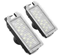 License Plate Lamp For Fiat 500 2007-2019 500C 2009-2019 Rear Registration Plate Lamp 2Pcs CANBUS LED Number License Plate Light Number Plate Lamp