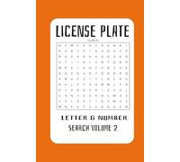 License Plate Letter & Number Search Volume 2: Easy to Read. Makes a great gift.