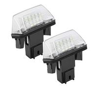 License Plate Light, 2pcs 18 White LED Left&Right Car License Plate Light Lamp Replacement for C3 C4 C5 2002-2012 M49 M59 B9 SAXO 2002-2012 for ds4 number plate lights luces