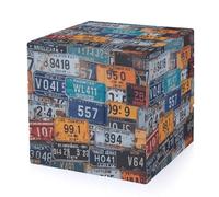 License Plate Magic Cube,The Original 3x3 Cube,Speed Cube Problem-Solving Brain Teaser,Easy Turning Sensory Puzzle Toy,Sensory Stress Relief Form Fidget Toys