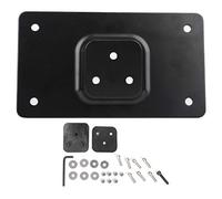 License Plate Mounting Bracket Holder Frames for Motorcycle, Durable Metal License Plate Relocator with Rubber Spacers and Full Hardware Kit, 17.5 x 10 cm