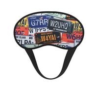 License Plate Print Adjustable Eye Cover for Sleeping, Comfortable, Pressure-Free and Breathable Sleeping Masks