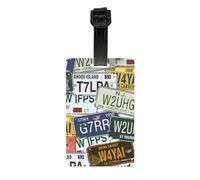 License Plate Print Luggage Tags Easy-to-Identify Suitcases Labels Cruises Air Travel Everyday Use