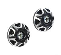 License Plate Screws M6 CNC Machined Number Plate Bolts Anti Theft Fixings for Car Motorcycle Tag Frame Stainless Steel Look Coloured(black)
