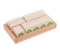- License Plate - Wooden Number Cards, Interactive Math Tiles | Preschool Counting Game For Boys Girls Classroom Homeschool Numbers 1-9000 Arithmetic Learning Activity Educational Kit