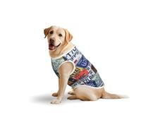 License Plateprint Large Pets Vest Breathable Sleeveless Tank Top Apparel Cozy Lightweight T-Shirt