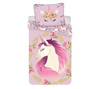 License Sweet Home / Jerry Fabrics Unicorn Flowers Single Cotton Duvet Cover Set