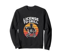 License To Grill Outdoor BBQ Design Sweatshirt