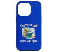 License to Quill Cruise Duck Agent Spying n Hunting for Fun Case for iPhone 13 Pro