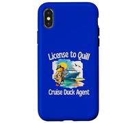 License to Quill Cruise Duck Agent Spying n Hunting for Fun Case for iPhone X/XS