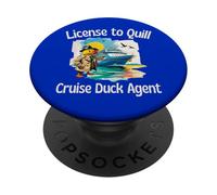 License to Quill Cruise Duck Agent Spying n Hunting for Fun PopSockets Adhesive PopGrip