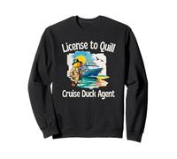 License to Quill Cruise Duck Agent Spying n Hunting for Fun Sweatshirt