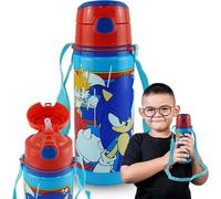 Licensed 600ml Hot & Cool Aluminum Flask, Push Button Kids Water Bottle