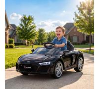 Licensed Audi R8 Spyder 12V Electric Car for Kids with Remote, Suspension