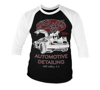 Licensed Back To The Future- Biff's Automotive Baseball 3/4 Sleeve T-Shirt S-XXL