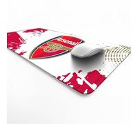 Licensed Décor Arsenal FC Desk Mat - Full Crest on Lightening Colour Splash - 43 x 90 cm
