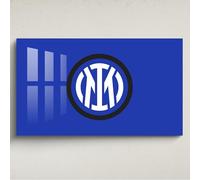 Licensed Décor FC Internazionale Milano Acrylic Wall Art - Large (130cm (w) x 80cm (h) - Crest on Blue