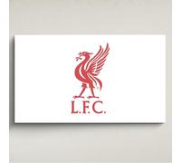 Licensed Décor Liverpool FC Acrylic Wall Art - Medium (100cm (w) x 60cm (h) - Liver Bird In Brand RED on White