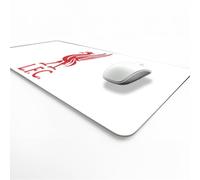 Licensed Décor Liverpool FC Desk Mat - Liver Bird in Brand RED on White - 35 x 60 cm