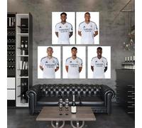 Licensed Décor Real Madrid Player poster AS [set of 5], White