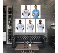 Licensed Décor Real Madrid Player poster DA [set of 5], White