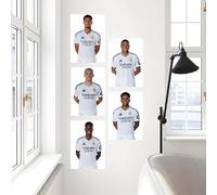 Licensed Decor Real Madrid Wallart Vinyl Wall Mural A3 Attacking 5 Studio - 42cm (h) x 30cm (w), White