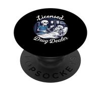 Licensed Drug-Dealer Nurse Doctor Humor Patient Hospital PopSockets Adhesive PopGrip