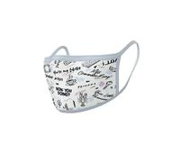 Licensed face mask Pyramid Friends - Phrases Blanc TU