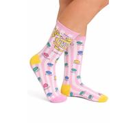 Licensed Harry Potter Bertie Bott’s Every Flavour Beans Ladies Crew Socks | Pink Striped Novelty Socks | Official Hogwarts Merchandise | UK 4-7 / EU 36-41