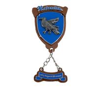 Licensed Harry Potter Enamel Wooden, Metal, 3D Fridge Magnets, 5 Styles, Hogwarts, Gryffindor, Slytherin, Hufflepuff and Ravenclaw with Slogan Charms (Ravenclaw)