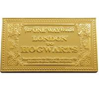 Licensed Harry Potter Fridge Magnets, 3 Styles, Lenticular Have you seen this wizard, Golden Ticket and Happee Birthday Harry Glow in the dark Fridge Magnets (Golden Ticket)