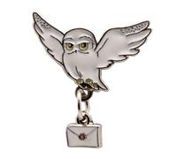Licensed Harry Potter Hedwig and letter Pin Badge Enamelled metal 4cm by 3.5cm